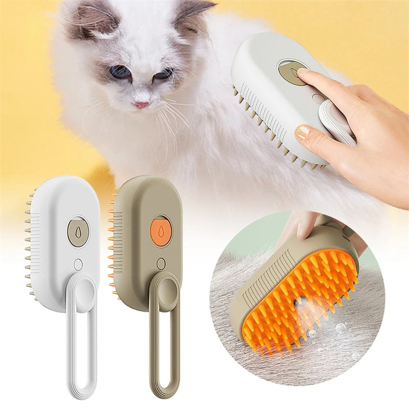 3 in 1 Pet Electric Steam Brush - EarthLoop